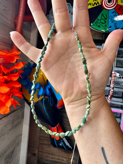 Choker Green Nugget Turquoise Choker