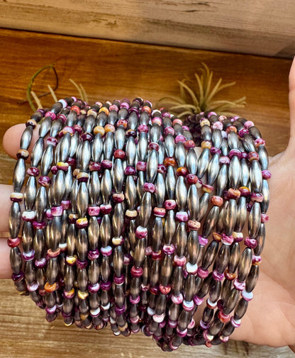 Sterling Silver Torpedo & Purple Spiny Oyster Choker – 14-Inch