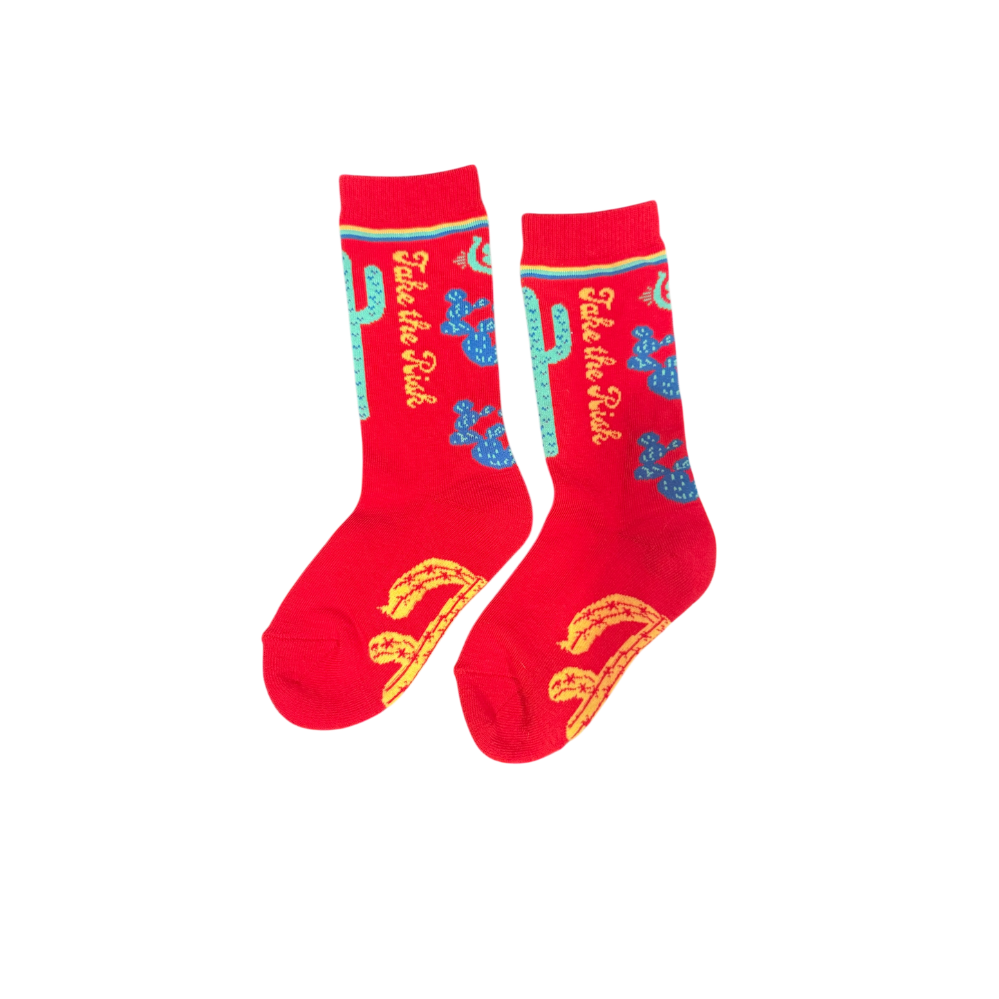 Kids Take The Risk Hot Pink Socks