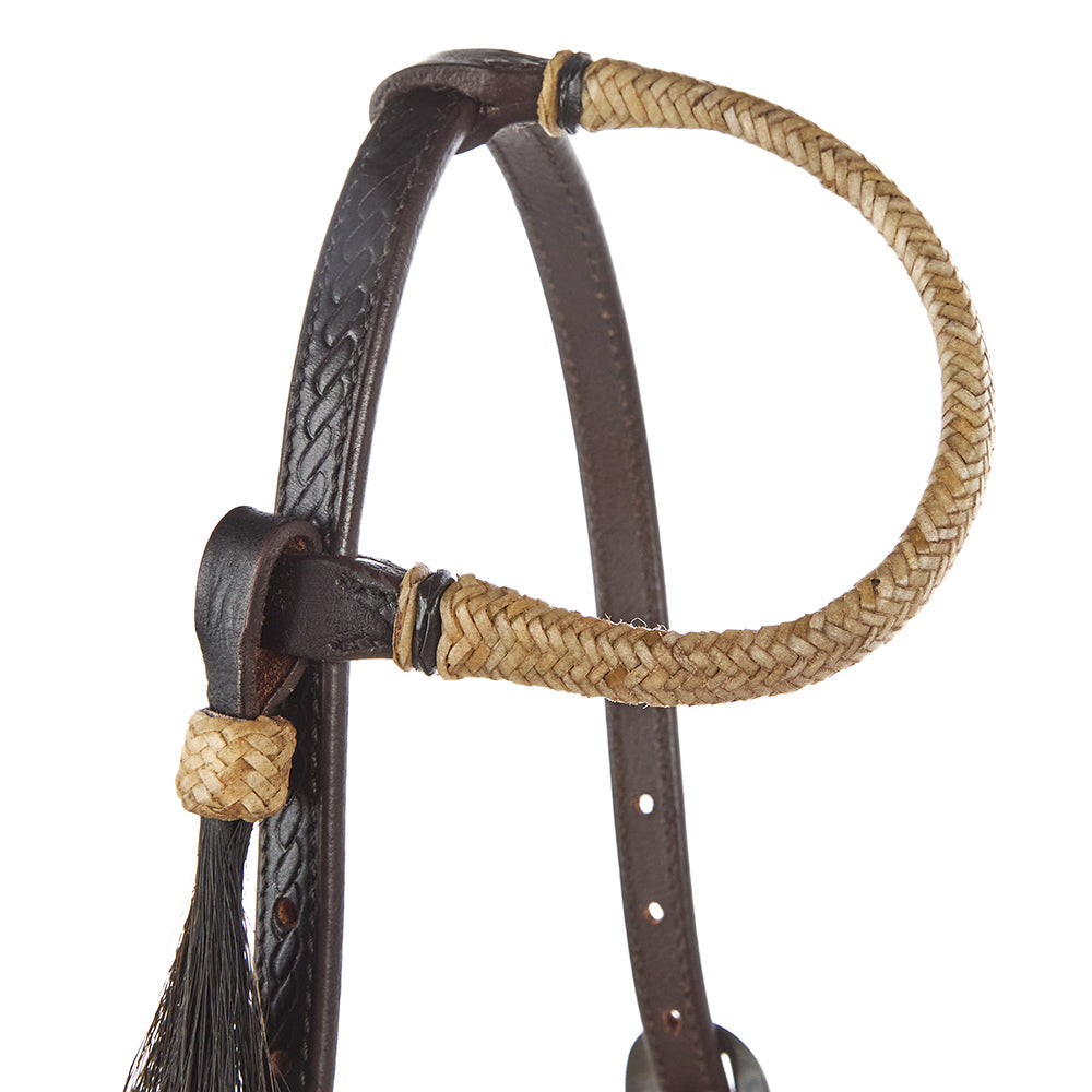 Natural Rawhide Single Ear Headstall