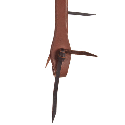 Heavy Oil Harness Leather Double Flower Buckle Slit Ear Headstall