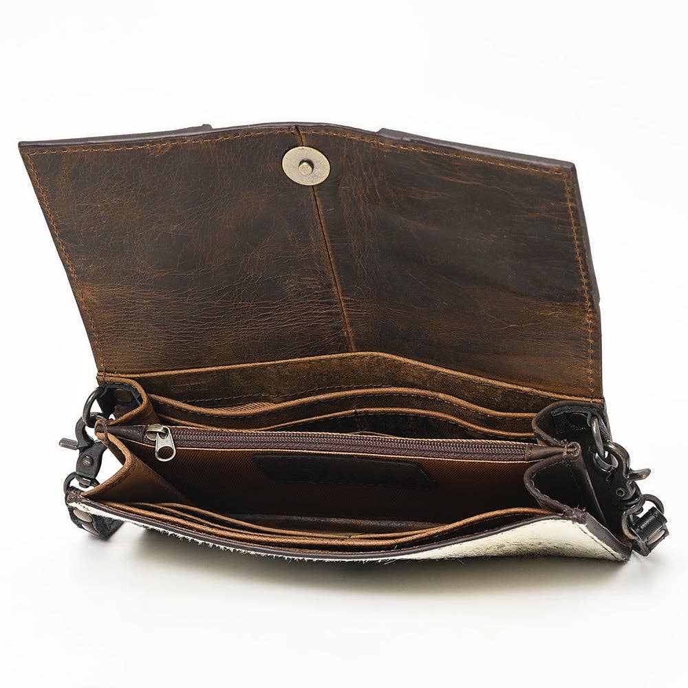 Hair on Hide Wallet with Strap