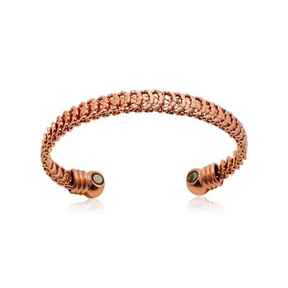 P 60 plain copper bracelet with magnets for ladies