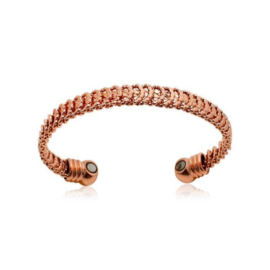 P 60 plain copper bracelet with magnets for ladies