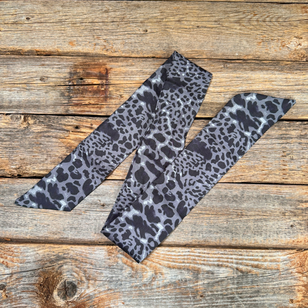 Black Western Skinny Mini Wild Rag Scarf / Cowgirl Necktie