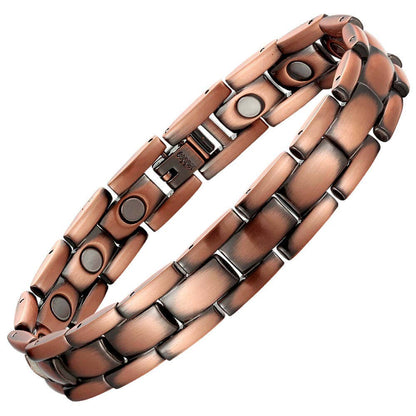 LM 09 Link Copper Adjustable Magnetic men style Bracelet